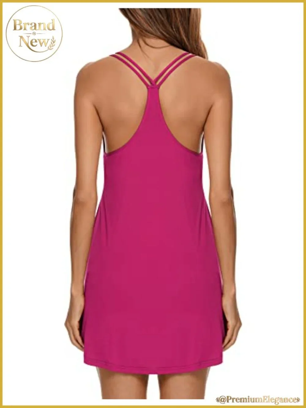 Sleeveless V-Neck Babydoll Nightgown Chemise Soft Stretch Sleepwear